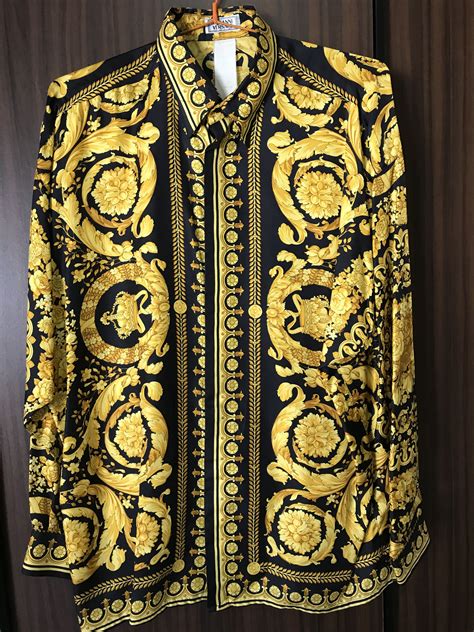 versace vintage shirt roma|vintage gianni Versace label.